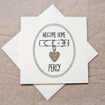 Personalised 'Welcome Home' New Pet Greetings Card, 2 of 4