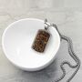 Personalised Men's Tiger's Eye Dog Tag Necklace, thumbnail 2 of 9