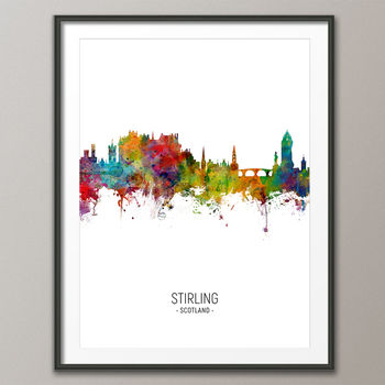 Stirling Skyline Portrait Print And Box Canvas, 3 of 5