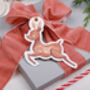 12 Christmas Gift Tags With Reindeer Design And Gold Twine, thumbnail 1 of 3