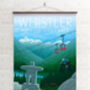 Whistler Canada Travel Poster Art Print, thumbnail 2 of 6