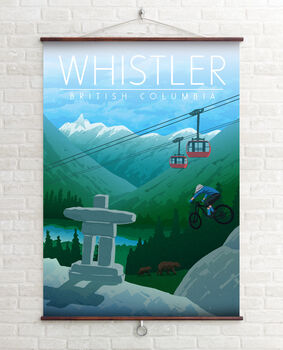 Whistler Canada Travel Poster Art Print, 2 of 6