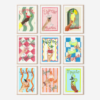 Pina Colada Tropical Cocktail Art Print, 10 of 10