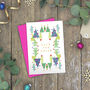 Pack Of Geo Merry Gold Foil Christmas Cards, thumbnail 3 of 10