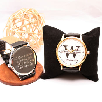 Personalised Handmade Watch With Monogram Design, 2 of 8