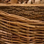 Wicker Two Tone Boat Log Basket, thumbnail 4 of 5