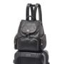 Amber Midi Black Pebble Leather Backpack, thumbnail 8 of 11