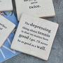 Set Of Four Ceramic Famous Tennis Quotes Coasters, thumbnail 3 of 8