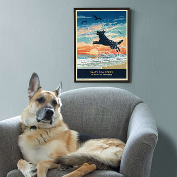 Seaside German Shepherd Print. Limited Edition Dog Lover’s Gift, 2 of 10