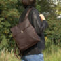 Worn Look Leather Backpack For Ladies, thumbnail 12 of 12