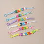 Personalised Beaded Name Bag Charm With Chunky Rope, thumbnail 5 of 7