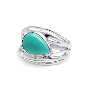 Sterling Silver Turquoise Ring, 5 of 7