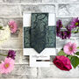 Navy And Sage Paisley Wedding Tie Set, thumbnail 3 of 6