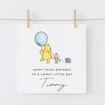 Winnie The Pooh 1st Birthday Granddaughter Card *Fully Personalised, 6 of 6