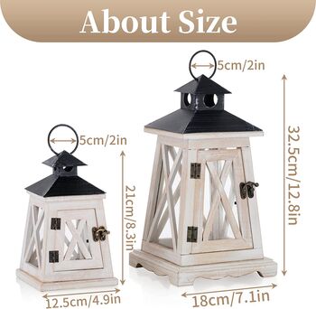 Small And Large Candle Holder Decorative Lantern, 9 of 9