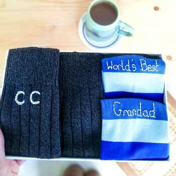 Men's Personalised Sock Gift Set, 3 of 8