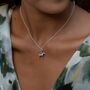 Zebra Charm Necklace, Sterling Silver Or Gold Plated, thumbnail 4 of 9
