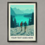 Personalised Hiking Poster, thumbnail 1 of 6