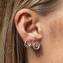 Sterling Silver Lucky Horseshoe Stud Earrings, thumbnail 1 of 5