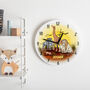 Safari Animals Personalised Children's Wall Clock, thumbnail 1 of 3