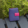 Personalised Purple Small Leather Purse Wallet Rfid Protected, thumbnail 3 of 9