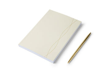 A5 Lined Notebook In Mist, Ruled Pages, 5 of 6