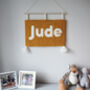 Dusky Blue Personalised Wall Art For Baby's Nursery, thumbnail 4 of 5