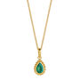 May Birthstone Green Onyx Gold Plated Huggie Hoop Earrings, thumbnail 7 of 12