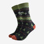 Men's Bamboo Socks Green Fair Isle Off Roader, thumbnail 2 of 5