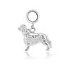 King Charles Spaniel Charm Sterling Silver, thumbnail 5 of 12