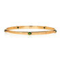 Saraswati Gold Plated Chrome Diopside Stacking Bangle, thumbnail 4 of 9