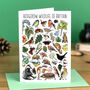 Hedgerow Wildlife Of Britain Greeting Card, thumbnail 1 of 8