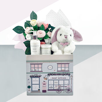 Personalised Little Bunny Welcome Baby Hamper, 7 of 12