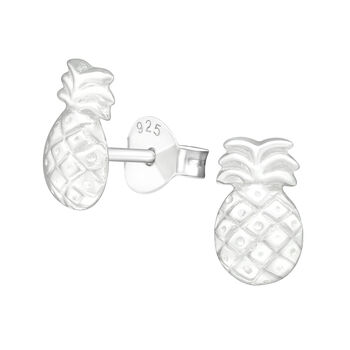 Pineapple Pina Colada Sterling Silver Earrings, 3 of 5