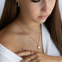 Pearl Gold Tarnish Free Necklace With Free Personalisation, thumbnail 3 of 6