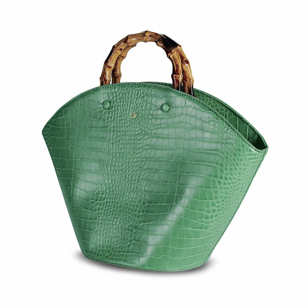 Fan Shaped Croc Bag By Lrm Goods