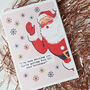 Rude Santa Retro Christmas Card, thumbnail 2 of 4