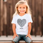 Personalised Colour In Childrens Heart T Shirt, thumbnail 1 of 7