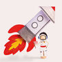 Make Your Own Astronaut And Rocket Creative Craft Set, thumbnail 2 of 11