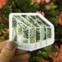 Illustrated Greenhouse Woven Cloth Patch, thumbnail 1 of 7