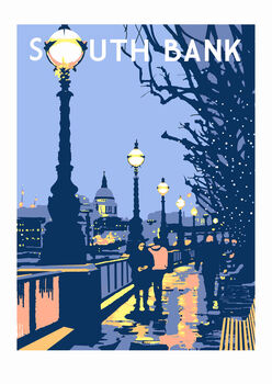 London Southbank Art Print, 2 of 3