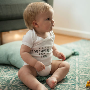 I Get It From… Personalised Father's Day Babygrow, 7 of 8