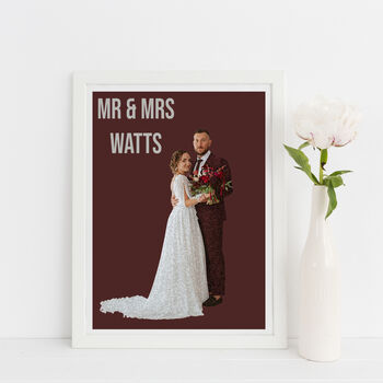 Paper First Anniversary Wedding Print, 3 of 7