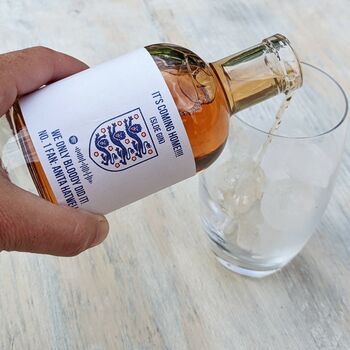 Personalised England Football Flavoured Gin With Music, 2 of 6
