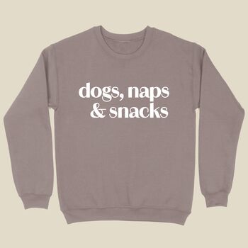 Dog, Naps And Snacks Sweatshirt, 2 of 6