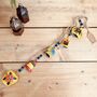 Hand Painted Mustard Yellow Long Hanging Bell Windchime, thumbnail 1 of 9