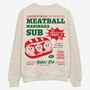 Meatball Sub Deli Sweatshirt In Vanilla, thumbnail 1 of 2