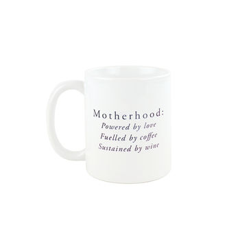 'Motherhood Powered By Love' Funny Mug, 5 of 6