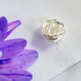 Sterling Silver Rose Cufflinks, thumbnail 1 of 5