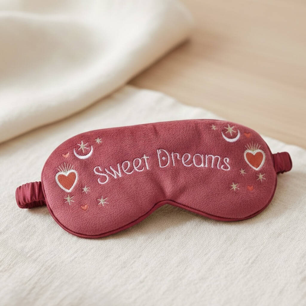 Sweet Dreams Plush Eye Mask And Sleep Mask Gift For Her, 1 of 5
